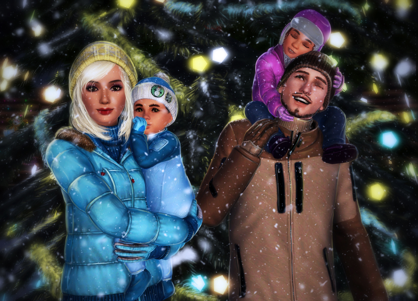 На новогодней ярмарке